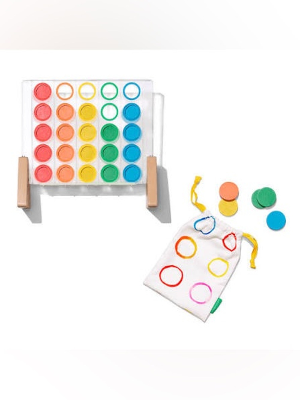 LOVEVERY Drop & Match Dot Catcher Wooden Counting Board - Multicolor